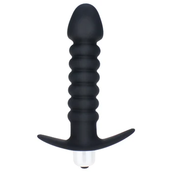 Silicone Anal Beads Butt Plug Vibrator Anal Plug Toy Strapon Dildo Male Prostate Massager Anal Sex Toys For Gays/Couple Men 6