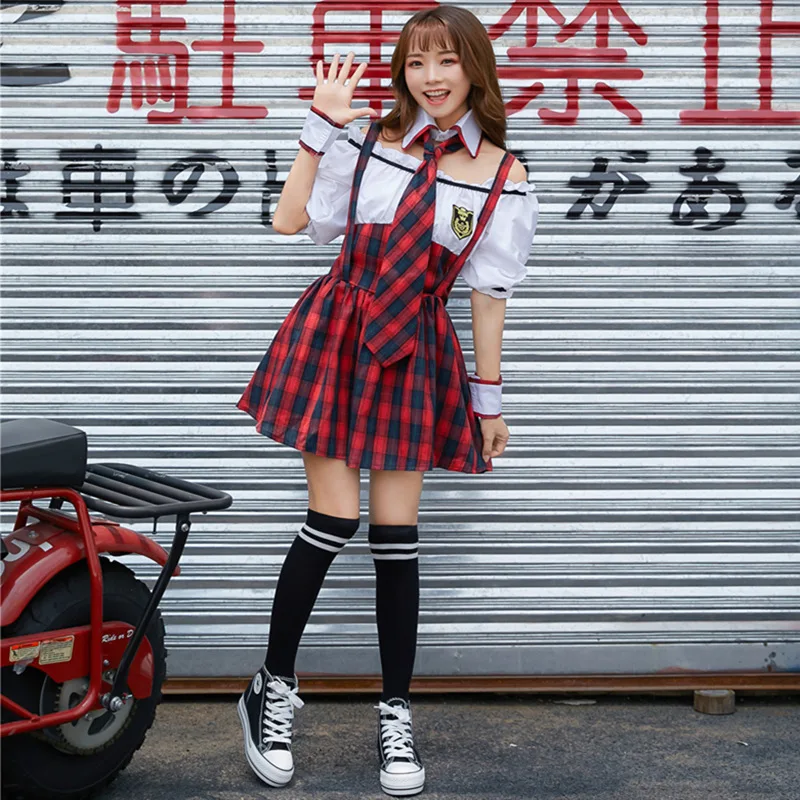 

Halloween Clothing Japanese Korean Student England Navy College Style Secondary School School Uniform Business Attire Set Sailor