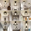 Iron aisle ceiling lights minimalist nordic vintage balcony,kitchen ceiling lamp foyer iron entrance small ceiling lights ► Photo 2/6