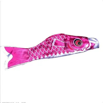 

New 55cm Koi Nobori Waterproof Japanese Carp Windsock Streamer Hanging Colorful Fish Flag Decor Kite Koinobori For Children