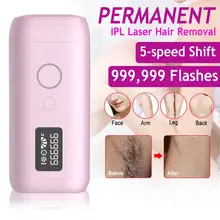 999999 розовая вспышка 36 Вт Профессиональная IPL лазерная эпиляция Фотоэпилятор машина депиляция 5 светильник уровень энергии устройство