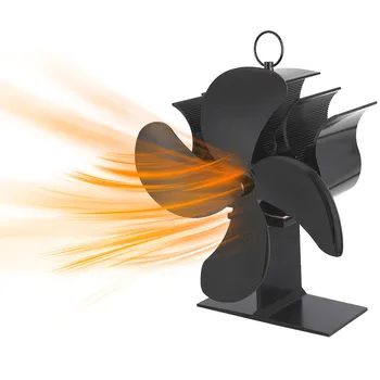 

Stove Fan Wood Stove Fans Fireplace Fan Heat Powered Fan With 4 Blade Ventilateur Poele A Bois Kachelventilator Estufa De Pellet