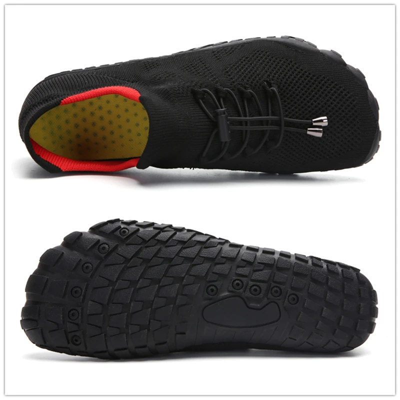 Water barefoot aqua shoes Men Barefoot Five Fingers Sock Water Swimming Shoes Breathable Hiking Wading Beach Outdoor Upstream Sneakers Women 36