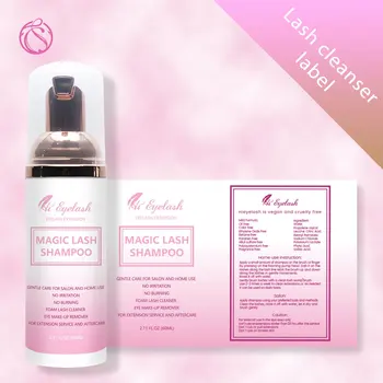 

50pcs Eyelash Shampoo Wholesale Brush Bottle With Logo Shampoo Eyelash Eyelash Shampoo Private Label Eyelash Extension Shampoo
