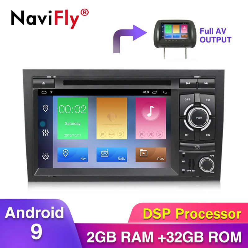 Android9 RDS DSP 32G rom 2G ram 2din автомобильный мультимедийный плеер для Audi A4 B6 B7 S4 B7 B6 RS4 B7 SEAT Exeo автомобильный dvd-плеер радио