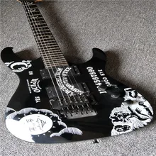 

2021 ！New！ High quality Custom Shop Ebony KH-2 Kirk Hammett Ouija black Opera Guitar Ebony fingerboard Electric Guitar