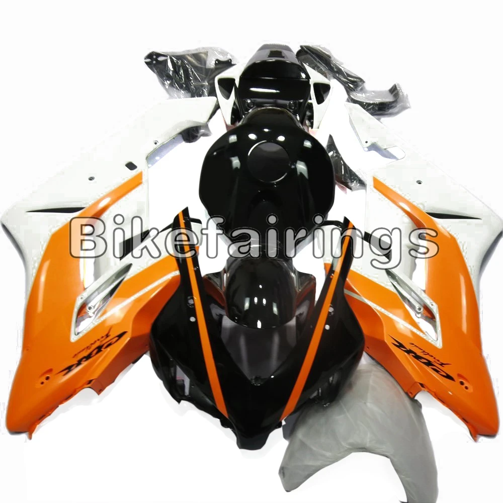 ABS пластик полный обтекатель комплект для Honda CBR1000RR 2004 2005 CBR 1000 RR 04 05 Инжекционный мотоцикл Cowlings-глянцевый белый оранжевый