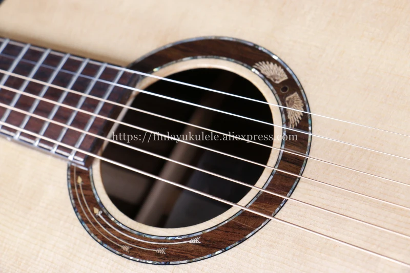 Профессиональная твердая гитара, 3" гитара с твердой еловой верхней частью/ламинированный корпус из палисандра, Гитара s china OO Body, T-O160