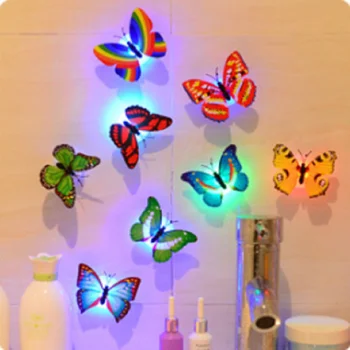 

Lovely Butterfly LED Night Light Color Changing Light Lamp Beautiful Home Decorative Wall Nightlights