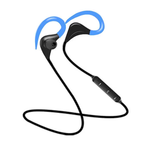 Blue Беспроводные bluetooth-наушники горячая Распродажа с заушными крючками, спортивные наушники для бега для телефонов Xiaomi samsung IOS наушники для андроида мужчин и женщин - Цвет: Blue