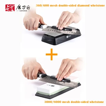 

360/600 mesh diamond sharpening whetstone and 3000/8000 high mesh whetstone sharpener-TG0831+TG6830