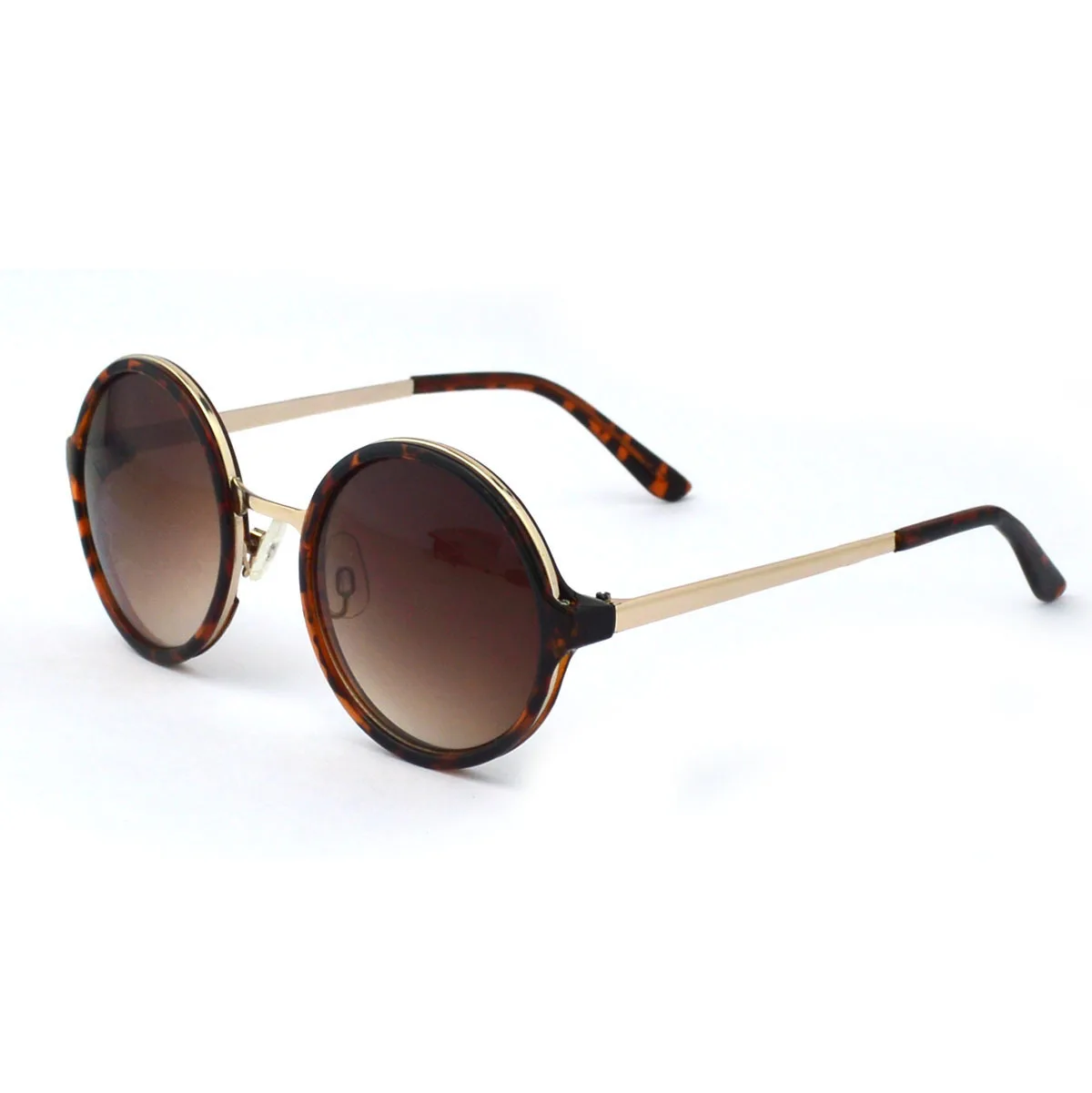 

[Sun Glasses Raw Plant] Croix Heart Metal round Frame Retro Glasses College Style uv uv-Protection