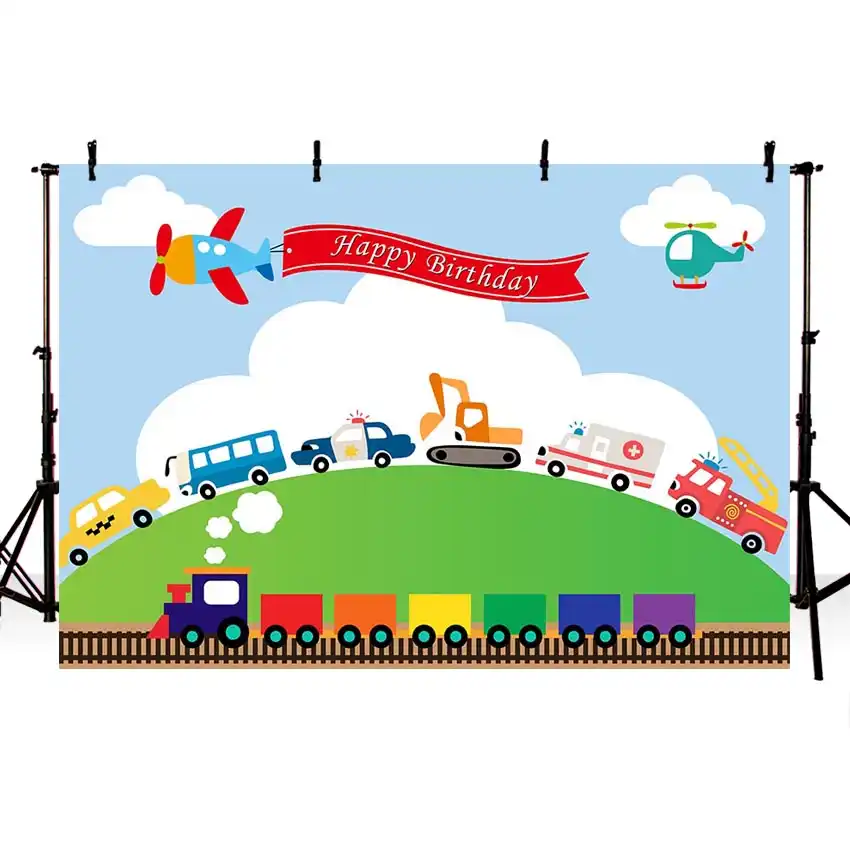 Neoback Theme De Course Garcon Joyeux Anniversaire Fond Pour Photo Course Drapeau Rouge Bleu Voiture De Course Enfants Anniversaire Photo Decors Aliexpress