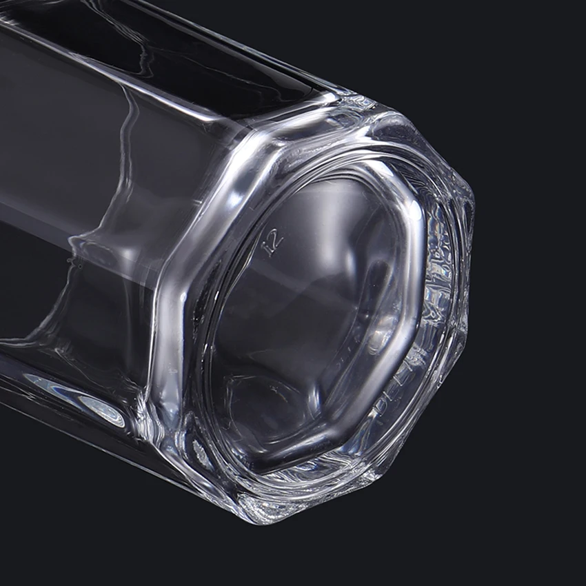 Хрустальная маленькая восьмиугольная чашка стеклянная 1 шт. рюмка короткий стеклянный для водки из стекла китайский бокал для белого вина Виски Ром около 190 мл