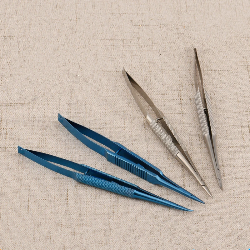 

4pcs Straight/curved Needle Holder with lock titanium/Stainless steel ophthalmic instruments