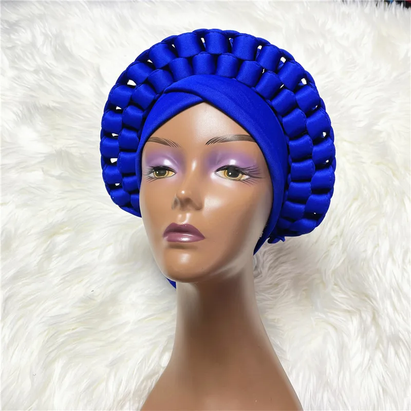 New design 2020 auto gele headtie turban African Women Big Cap For womenAfrican Hats Nigerian Turban Gele best selling | Дом и сад
