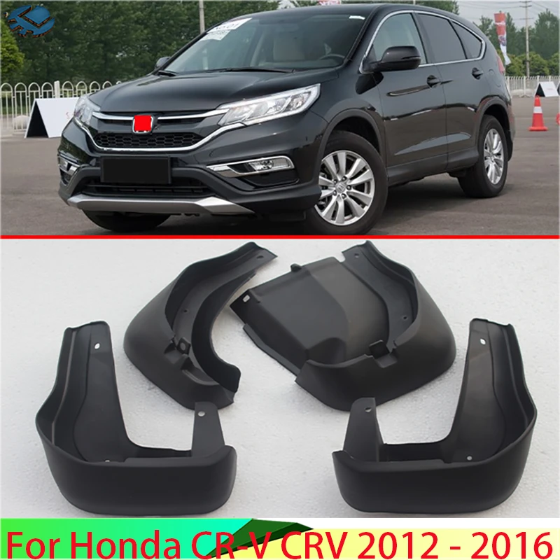 4Pcs Front Rear Mudguards Mud Flaps Splash Fender For 2012-2016 Honda CR-V 4Pcs Front Rear Mudguards Mud Flaps Splash Fender For 2012-2016 Honda CR-V