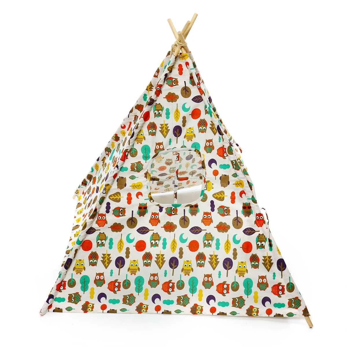 3 Type Children's Tent Large Unbleached Original Teepee Kids Teepee Folding Indoor Baby Game House India Triangle Tent