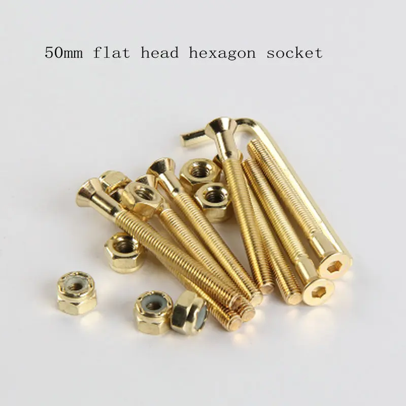 Double Warped Skateboard Bridge Screw Plate Screw Support Screw Threading 4-wheel Long Board Surfboard Electric Skateboard
