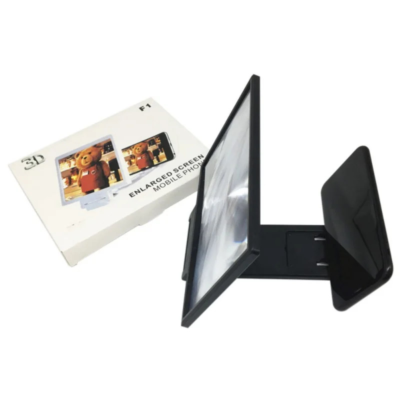  Phone Screen Magnifier 3D Video Amplifier Smartphone Holder Stand Support Bracket