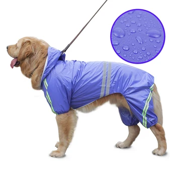 

Waterproof Pet Dog Raincoat Reflective Safety Dog Rain Jacket Dog Rainwear Jumpsuits Poncho Clothes For Small Medium Large Dogs