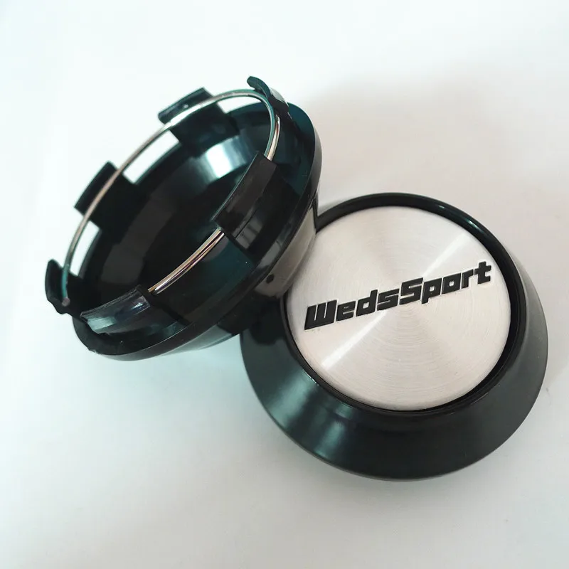 4pcs 68mm Car Wheel Hub Center Dust-proof Cap Cover 45mm Badge Emblem Sticker for WedsSport Spoon Sports car wheel hub covers