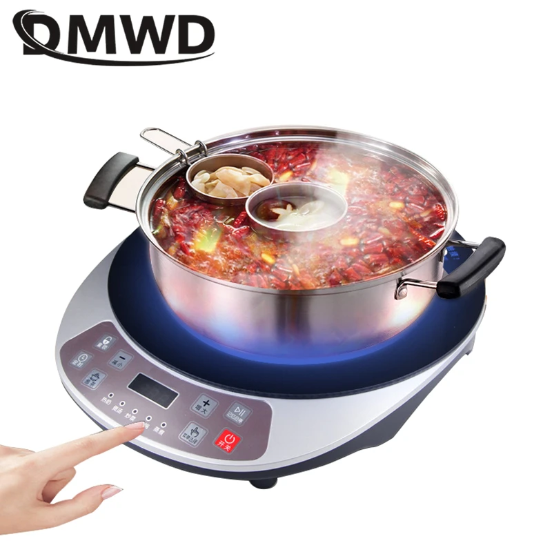 

DWMD Multifunction electric induction cooker Hot pot heating plate milk boiler food steamer stove noodles stir fry smart cooktop