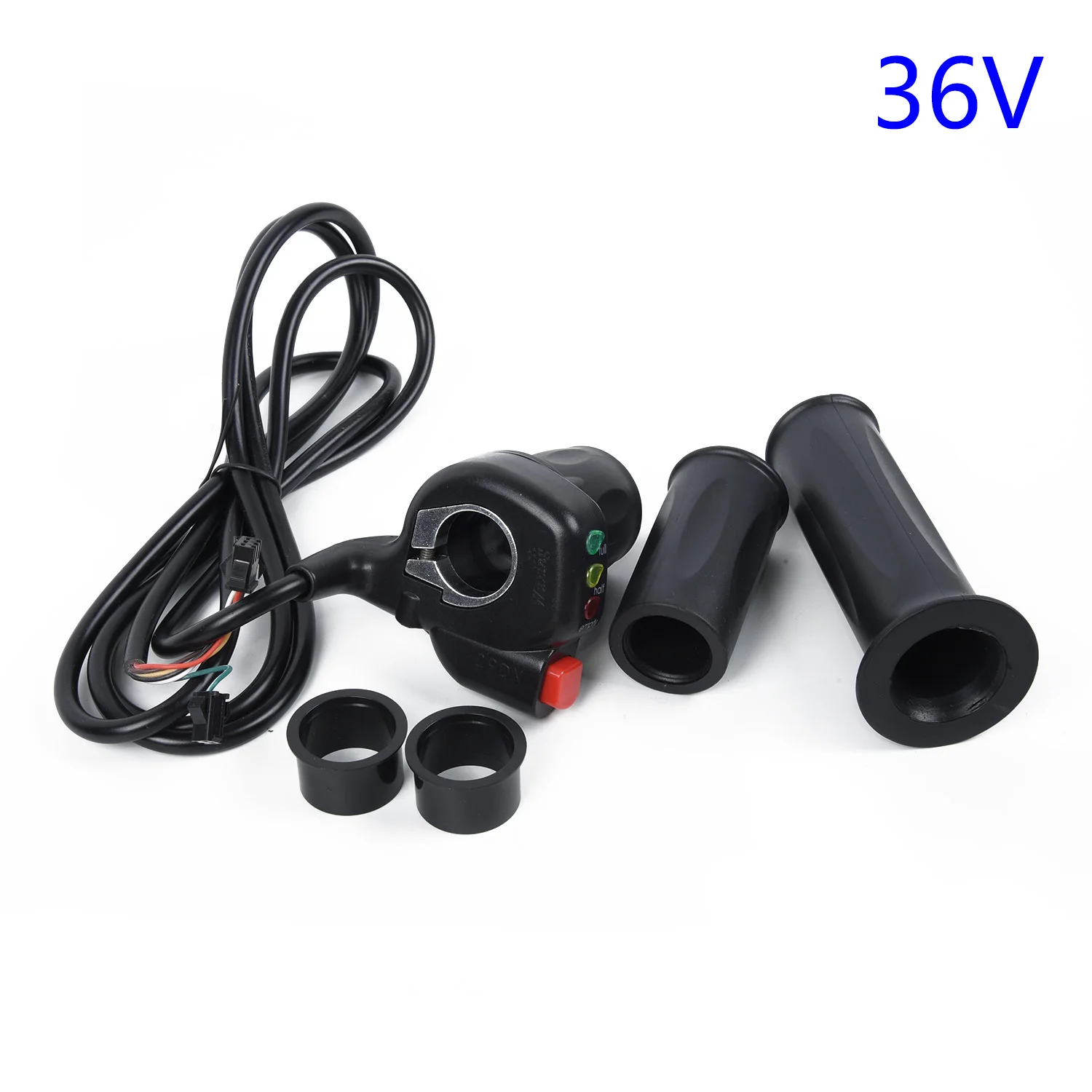 

24/36/48V Electric Bike Modified Speed Battery Indicator Control Handlebar Throttle Self-Locking For 22.2mm Handlebars