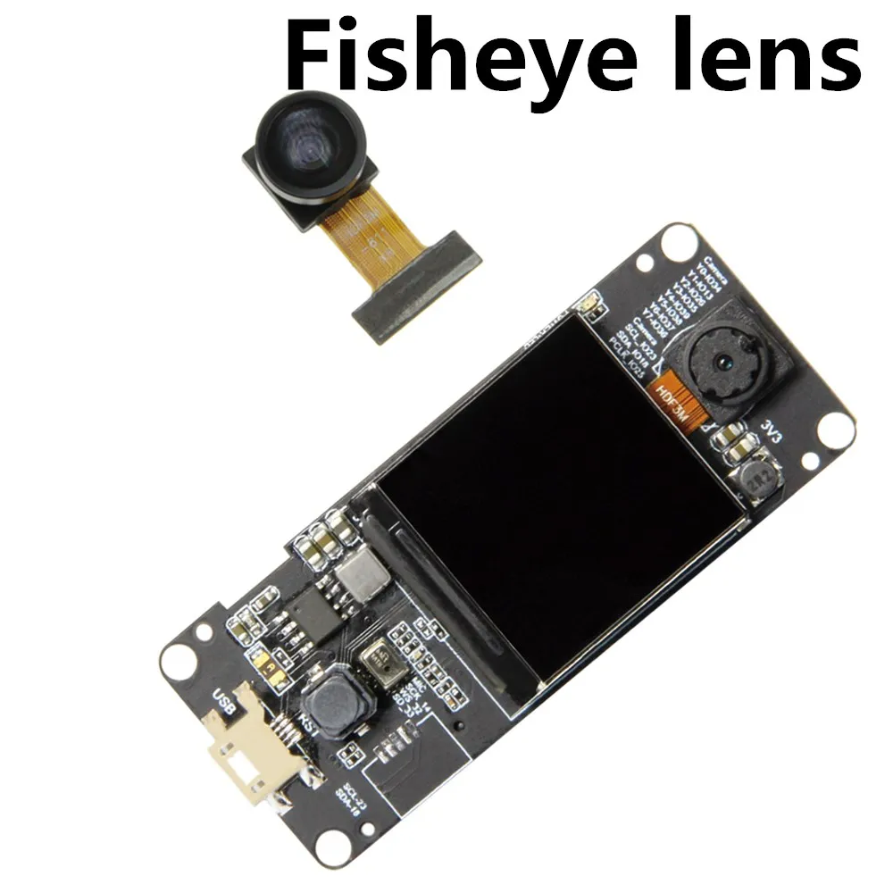 TTGO T-camera Plus ESP32-DOWDQ6 8MB SPRAM WiFi модуль камеры OV2640 рыбий глаз MPU6050 расширенная версия