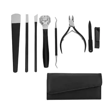 

8pcs Stainless Steel Nail Clipper Dead Skin Calluses Remover Nail File Manicure Tool Set