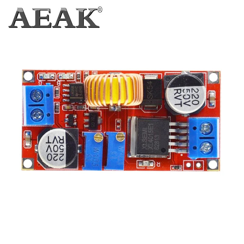 AEAK 5A DC В CC CV литиевая батарея понижающая плата для зарядки светодиодный