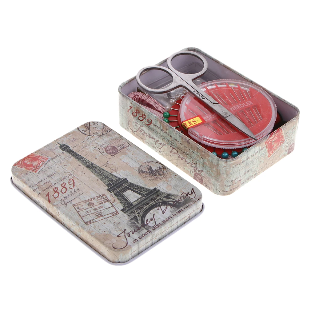 Travel Sewing Kit Needle and Thread Kit with Storage Box Includes Complete Tools for Beginners Tailo Travel Sewing Repair Kit