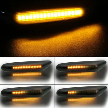 

LED Turn Signal lights For BMW E46 E90 E91 E92 E60 E87 E82 E93 E61 Smoked Replacement Lamp Portable