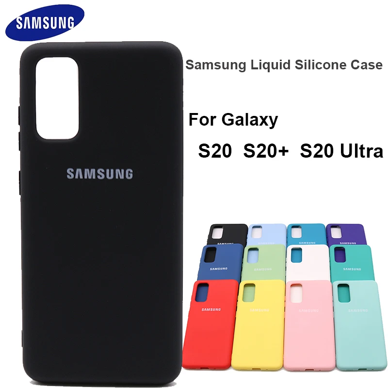 Funda de silicona Ultra sedosa para Samsung Galaxy S20 Plus/S20, carcasa protectora trasera de tacto suave de alta calidad para Galaxy S20 S20 + S20 Ultra