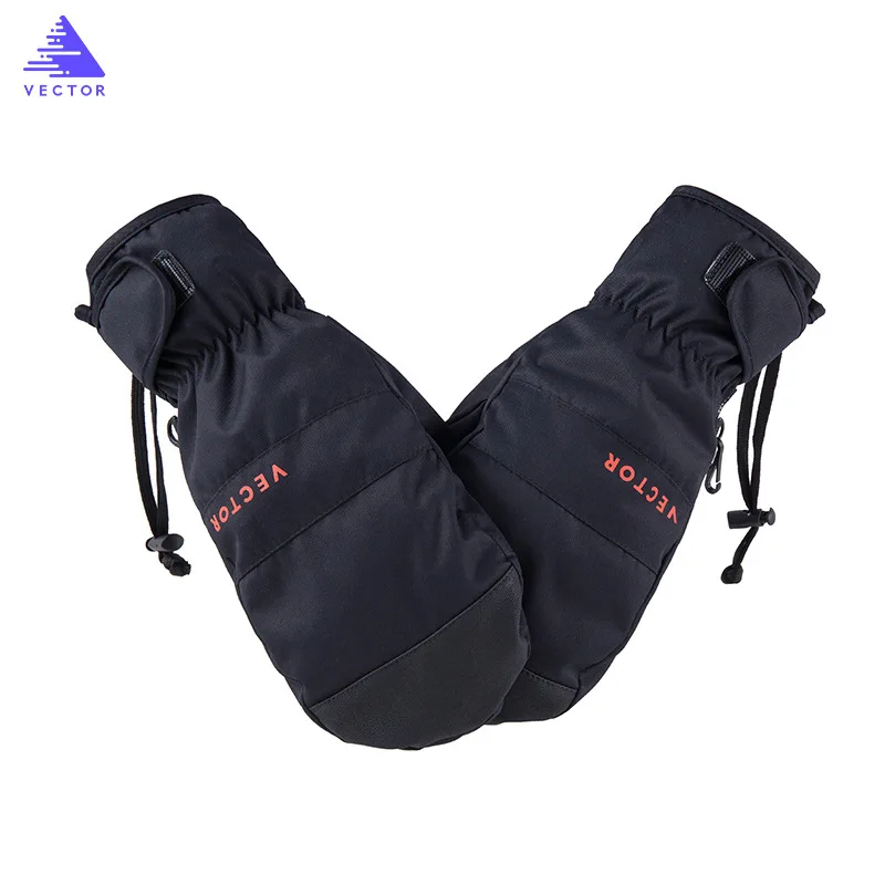 Женские лыжные перчатки водонепроницаемые мужские Зимние флисовые теплые для