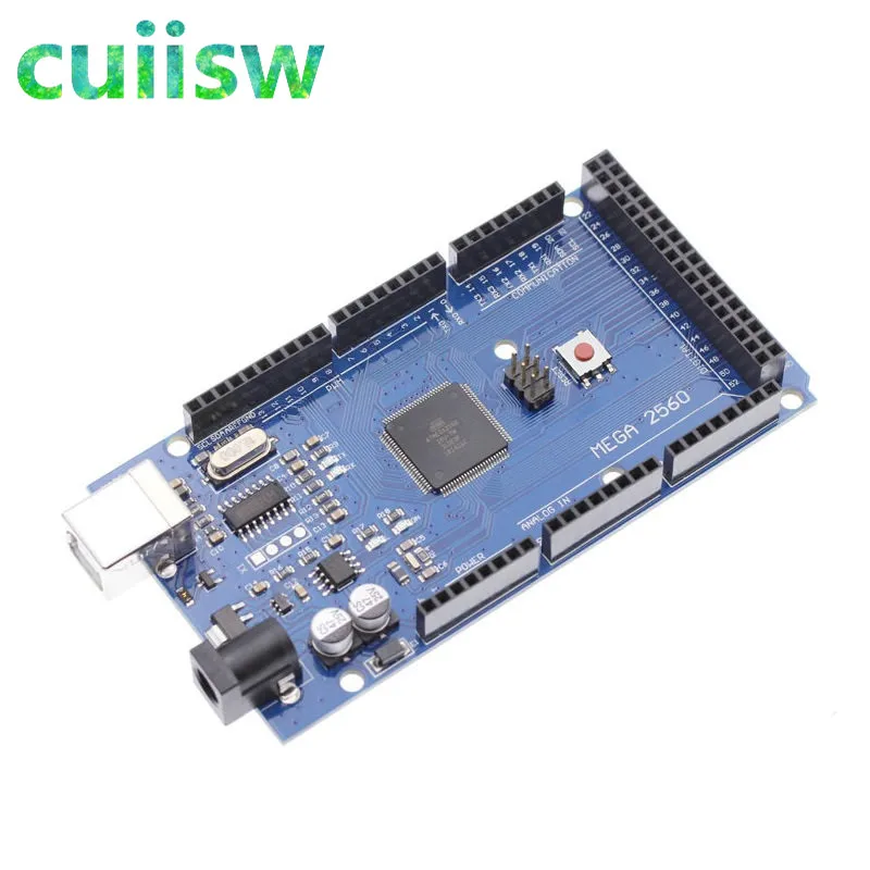 Плата Cuiisw Mega 2560 R3 Mega2560 REV3 ATmega2560 16AU + USB кабель совместимый с arduino|free shiping|board cableusb board |