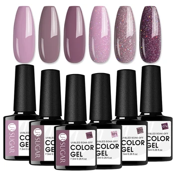 

UR SUGAR Gel Nail Set All For Manicures Hybrid Varnishes 6/8PCS/Kit UV Gel Polish Soak Off 7.5ml Semi Permanent Nails Art