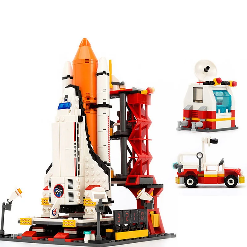 

Airplane Figures Building Blocks Spaceport Space Shuttle Blocks City DIY Bricks Educational Classic Toys For Children Gift