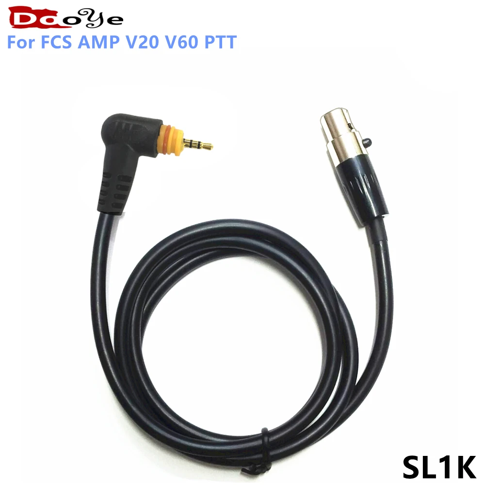 For FCS AMP Tactical Headset V20 V60 PTT Connects Cable Adaptor，Connector Standard KN6 to Motorola Radio SL1M SL1K SL1600 SL300