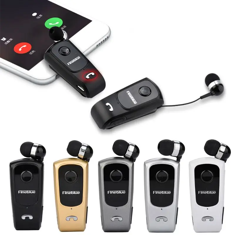 F920 Wireless BT 4 0 Headset Retractable Earphone Handsfree Headset W Clip Mic
