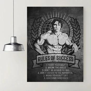 

1 Piece Framed Canvas Rules of success Mindset Motivational & Inspirational Artwork For Home & Office Decor