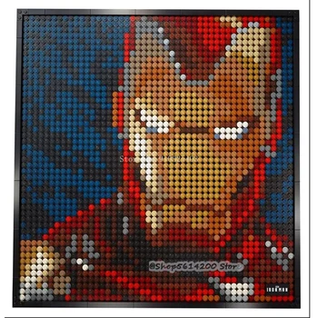 

Pixel Art Mosaic Painting MOC Set DIY Super Star Avatar Building Block Gift ART Decorative Painting