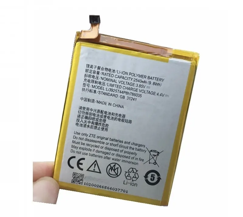 

Ciszean 1x New 2540mAh Li3925T44P8h786035 Battery For ZTE Blade V7 Z10 BA910 A910 A512 Xiaoxian 4 BV0701 Batteries