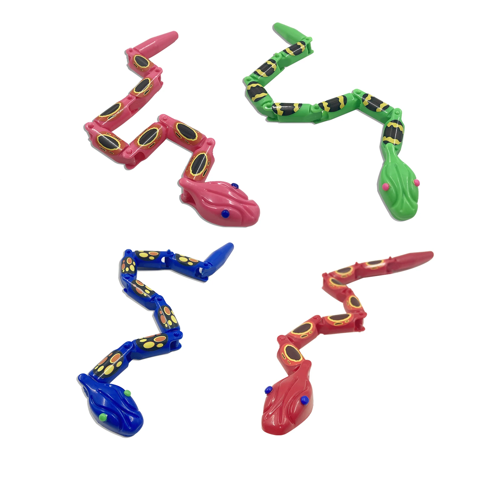 Plastic Wiggle Snake With Joining Pieces Fun Jointed Funny Toy Garden Props Antistress Horror Fake Kid's Gift | Игрушки и хобби
