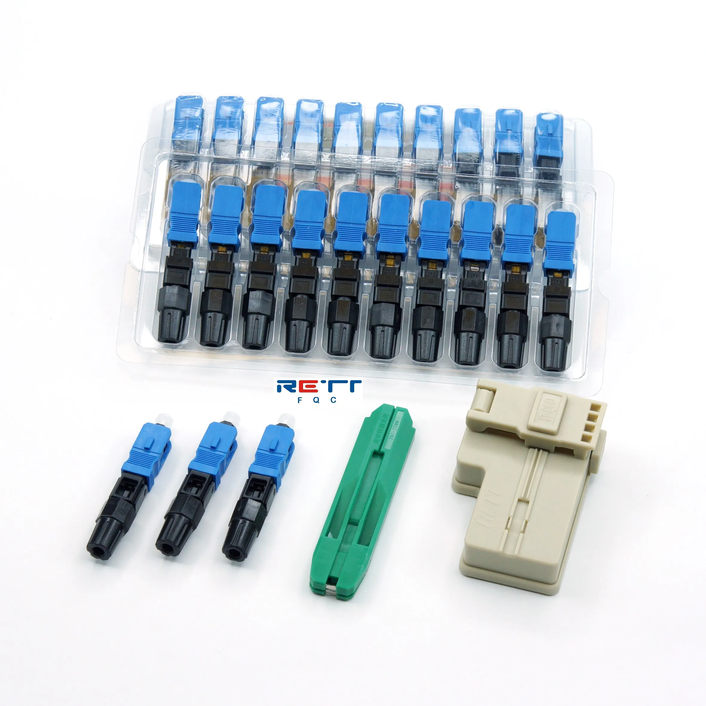 SC UPC Fiber Optic Fast Connectors Single Mode SC APC Fiber Optic Quick ...
