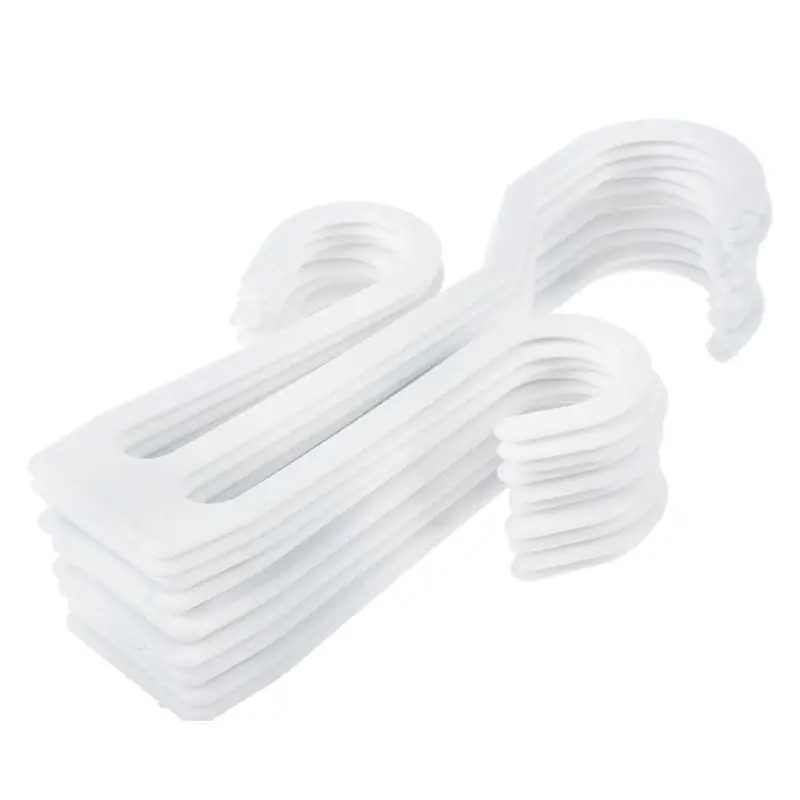 

Plastic Slippers Leather Shoes Drying Shelf Hanger 10 Pcs White