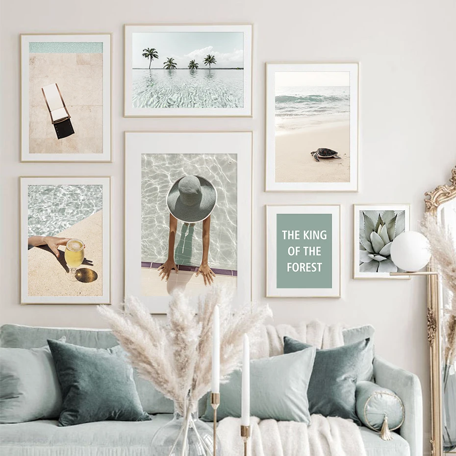 Modern-Swimming-Pool-Agave-Maldives-Beach-Seascape-Canvas-Painting-Wall-Art-Prints-Poster-Picture-Living-Room (3)