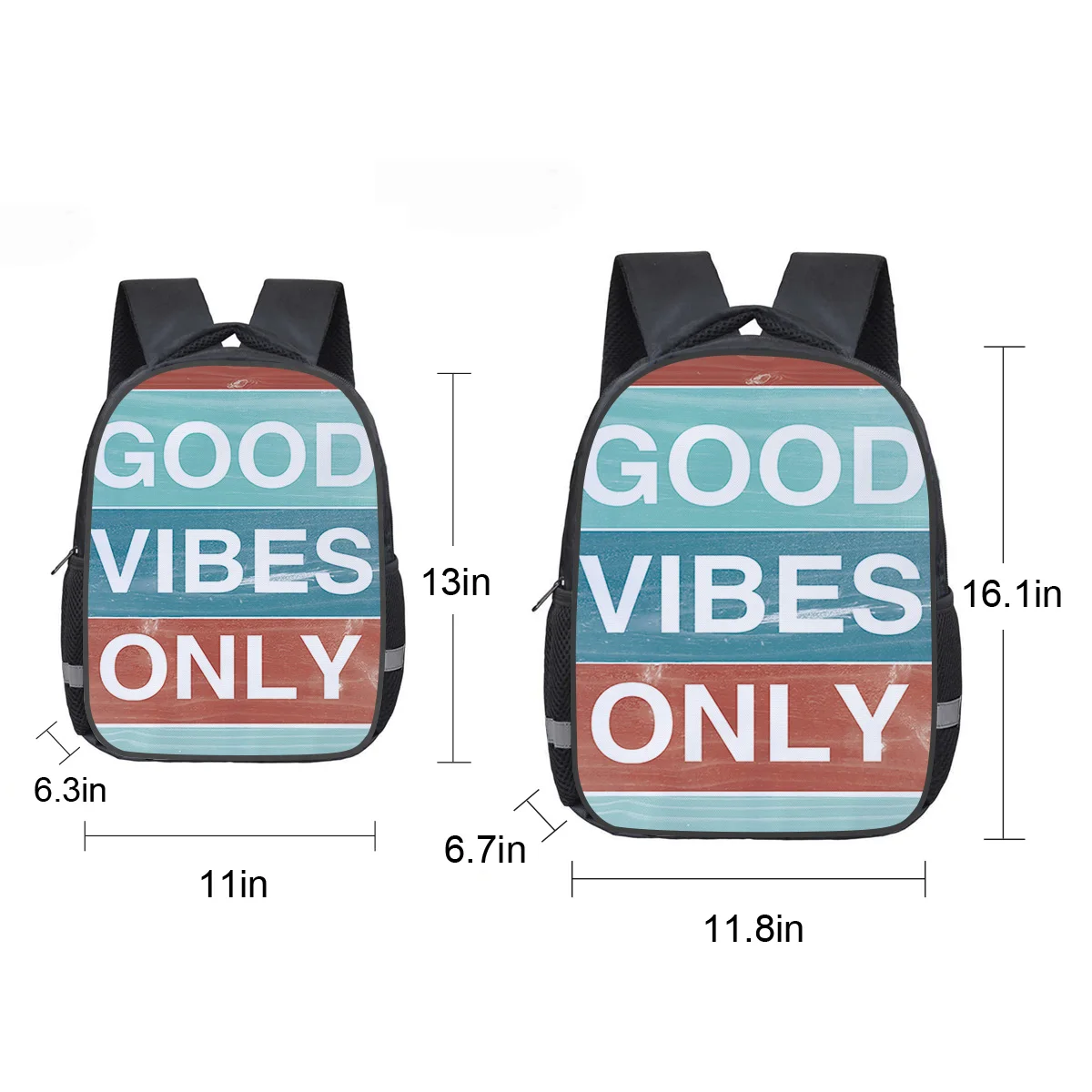 Винтажные деревянные рюкзаки для ноутбука Good Vibes, школьная сумка, Детская сумка для книг, спортивные сумки, бутылки, боковые карманы, школьная сумка для студентов