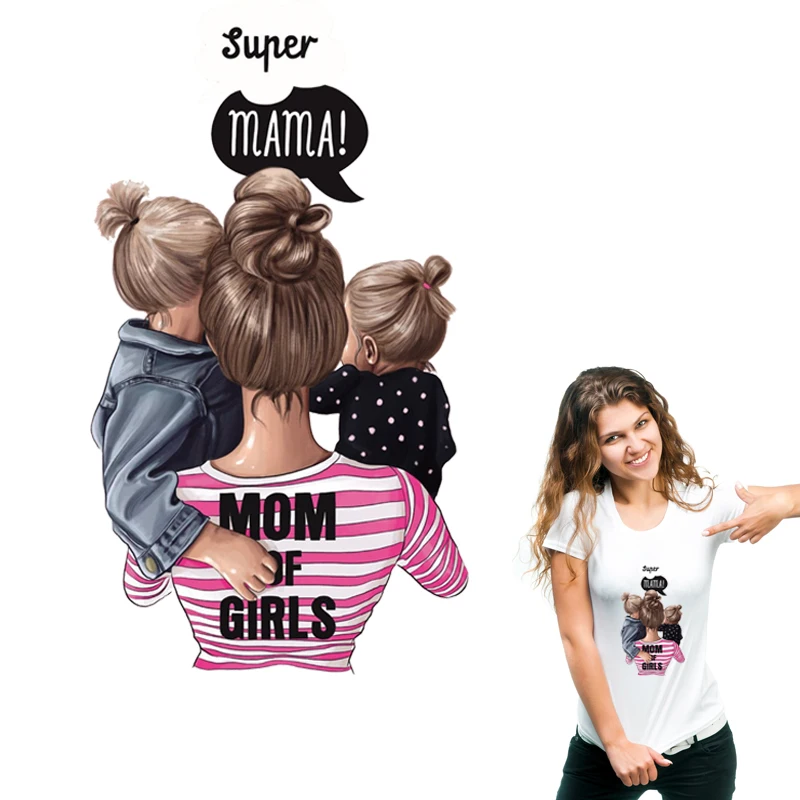 Накладные патчи Super Mama модные термопереводные аксессуары для одежды сделай сам
