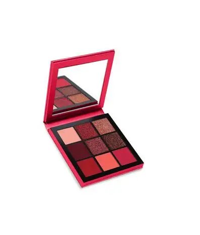 RUBY Hudas beauty тени для век Палитра Hudas beauty Obsessions драгоценные камни Коллекция 9 цветов матовые мерцающие тени для век Блеск - Цвет: RUBY
